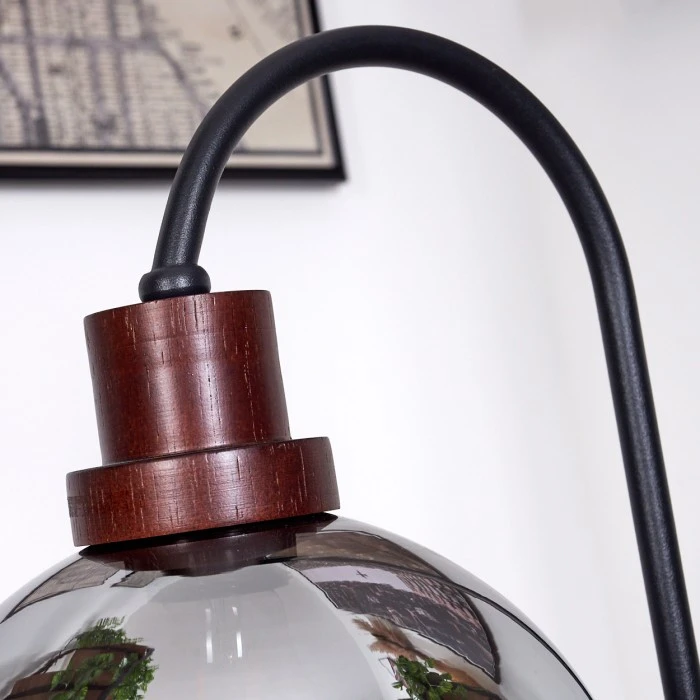 Hofstein Aannestad Tischleuchte Schwarz, Braun, 1-flammig 5 Hofstein Aannestad Tischleuchte Schwarz, Braun, 1-flammig – Bild 3