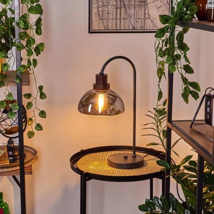 Hofstein Aannestad Tischleuchte Schwarz, Braun, 1-flammig 9 Hofstein Aannestad Tischleuchte Schwarz, Braun, 1-flammig – Bild 7