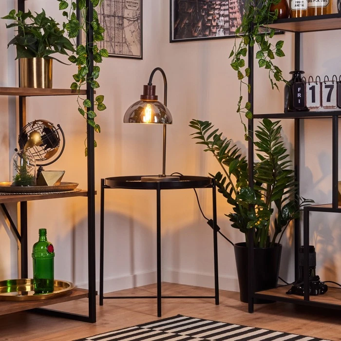 Hofstein Aannestad Tischleuchte Schwarz, Braun, 1-flammig 11 Hofstein Aannestad Tischleuchte Schwarz, Braun, 1-flammig – Bild 9