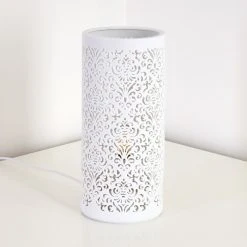 Hofstein Aberjona Tischleuchte Wei&szlig;, 1-flammig -Günstiges Tischlampen Geschäft aberjona tischleuchte h3362211 11