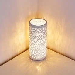 Hofstein Aberjona Tischleuchte Wei&szlig;, 1-flammig -Günstiges Tischlampen Geschäft aberjona tischleuchte h3362211 4