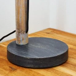 Hofstein Adelboden Tischleuchte Schwarz, Holz hell, 1-flammig -Günstiges Tischlampen Geschäft adelboden tischleuchte h3327159 10