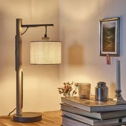 Hofstein Adelboden Tischleuchte Schwarz, Holz hell, 1-flammig -Günstiges Tischlampen Geschäft adelboden tischleuchte h3327159 9