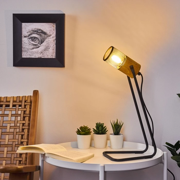 Hofstein Agrons Tischleuchte Schwarz, 1-flammig 13 Hofstein Agrons Tischleuchte Schwarz, 1-flammig – Bild 11