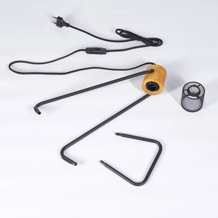 Hofstein Agrons Tischleuchte Schwarz, 1-flammig 7 Hofstein Agrons Tischleuchte Schwarz, 1-flammig – Bild 5