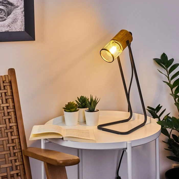 Hofstein Agrons Tischleuchte Schwarz, 1-flammig 11 Hofstein Agrons Tischleuchte Schwarz, 1-flammig – Bild 9