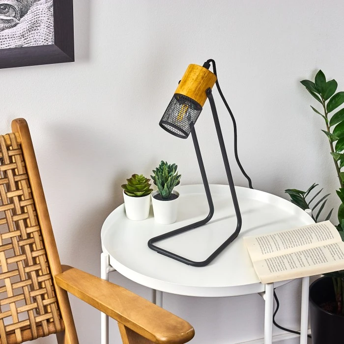 Hofstein Agrons Tischleuchte Schwarz, 1-flammig 12 Hofstein Agrons Tischleuchte Schwarz, 1-flammig – Bild 10