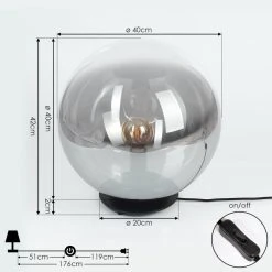 Hofstein Ahanga Tischleuchte Schwarz, 1-flammig -Günstiges Tischlampen Geschäft ahanga tischleuchte h3407905 3