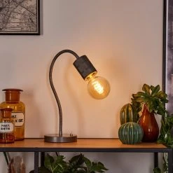 Hofstein Ajaccio Tischleuchte Nickel-Matt, 1-flammig -Günstiges Tischlampen Geschäft ajaccio tischleuchte h3535875 10