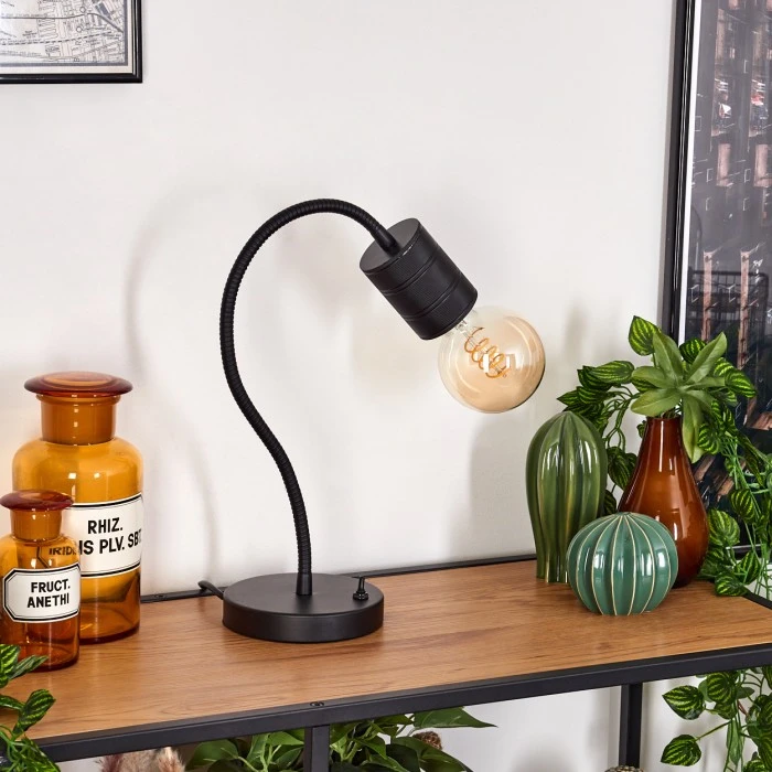 Hofstein Ajaccio Tischleuchte Schwarz, 1-flammig 12 Hofstein Ajaccio Tischleuchte Schwarz, 1-flammig – Bild 10