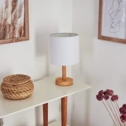 Hofstein Akrema Tischleuchte Schwarz, Naturfarben, 1-flammig -Günstiges Tischlampen Geschäft akrema tischleuchte h3455128 11