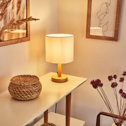 Hofstein Akrema Tischleuchte Schwarz, Naturfarben, 1-flammig -Günstiges Tischlampen Geschäft akrema tischleuchte h3455128 6