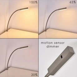 Hofstein Alamo Bettleuchte Nickel-Matt, 1-flammig, Bewegungsmelder -Günstiges Tischlampen Geschäft alamo bettleuchte h3306895 4