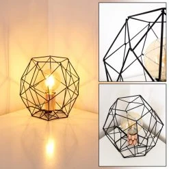 Hofstein Albion Tischleuchte Kupferfarben, 1-flammig