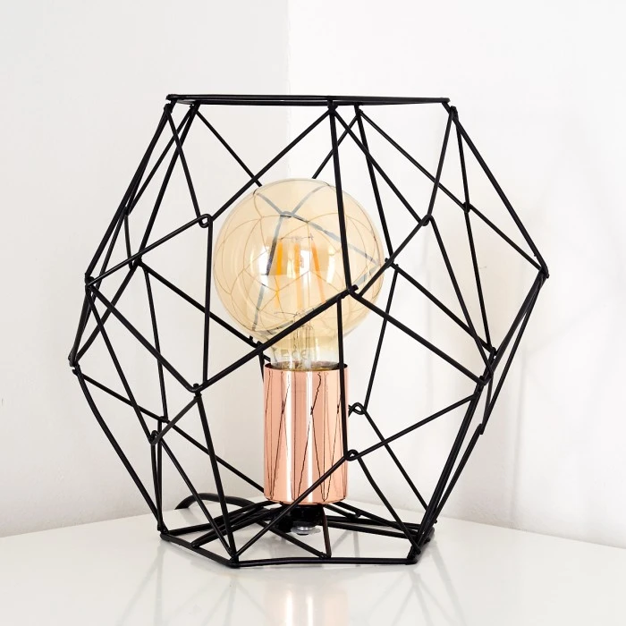 Hofstein Albion Tischleuchte Kupferfarben, 1-flammig 7 Hofstein Albion Tischleuchte Kupferfarben, 1-flammig – Bild 5