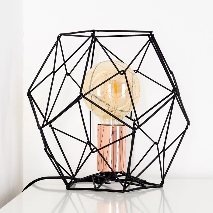 Hofstein Albion Tischleuchte Kupferfarben, 1-flammig 9 Hofstein Albion Tischleuchte Kupferfarben, 1-flammig – Bild 7