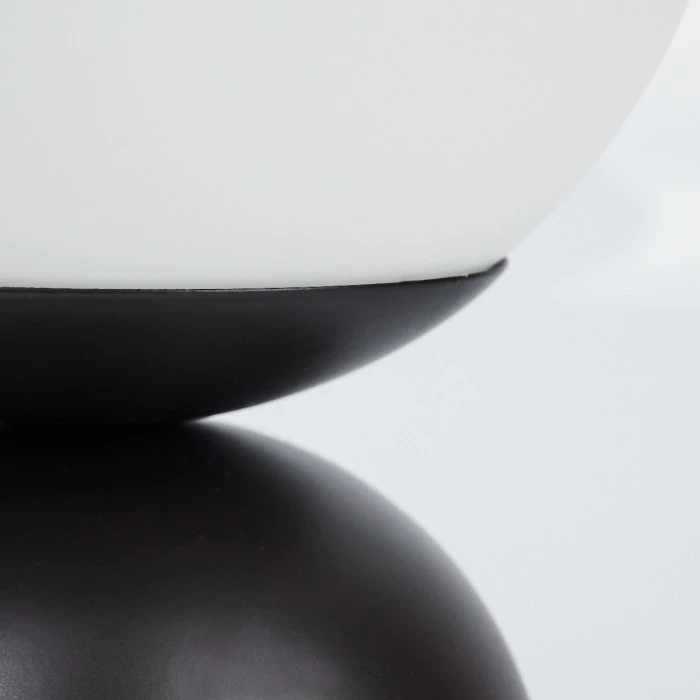 Hofstein Alolas Tischleuchte Grau, 1-flammig 5 Hofstein Alolas Tischleuchte Grau, 1-flammig – Bild 3