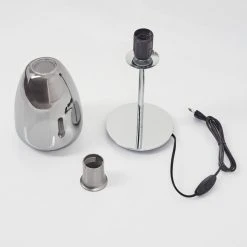 Hofstein Alvares Tischleuchte Chrom, 1-flammig -Günstiges Tischlampen Geschäft alvares tischleuchte h3454992 4