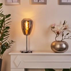 Hofstein Alvares Tischleuchte Chrom, 1-flammig -Günstiges Tischlampen Geschäft alvares tischleuchte h3454992 6