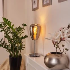 Hofstein Alvares Tischleuchte Chrom, 1-flammig -Günstiges Tischlampen Geschäft alvares tischleuchte h3454992 8