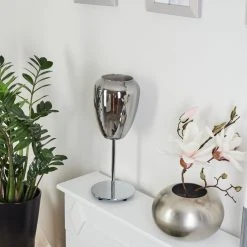 Hofstein Alvares Tischleuchte Chrom, 1-flammig -Günstiges Tischlampen Geschäft alvares tischleuchte h3454992 9