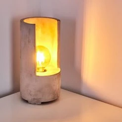 Hofstein Amite Tischleuchte Grau, 1-flammig -Günstiges Tischlampen Geschäft amite tischleuchte h3316993 10