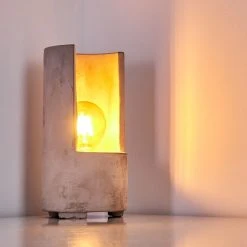 Hofstein Amite Tischleuchte Grau, 1-flammig -Günstiges Tischlampen Geschäft amite tischleuchte h3316993 12