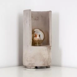 Hofstein Amite Tischleuchte Grau, 1-flammig -Günstiges Tischlampen Geschäft amite tischleuchte h3316993 3