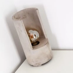 Hofstein Amite Tischleuchte Grau, 1-flammig -Günstiges Tischlampen Geschäft amite tischleuchte h3316993 7