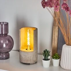 Hofstein Amite Tischleuchte Grau, 1-flammig -Günstiges Tischlampen Geschäft amite tischleuchte h3390023 6