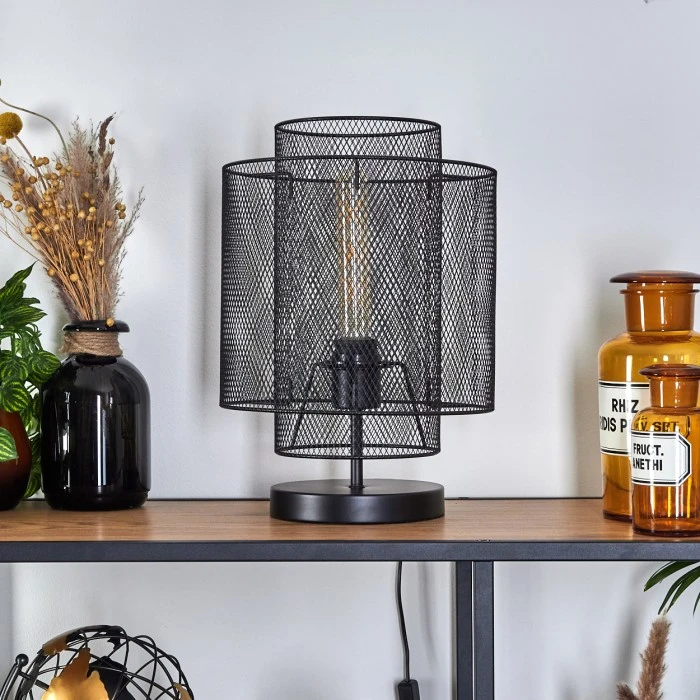 Hofstein Amsoldingen Tischleuchte Schwarz, 1-flammig 13 Hofstein Amsoldingen Tischleuchte Schwarz, 1-flammig – Bild 11