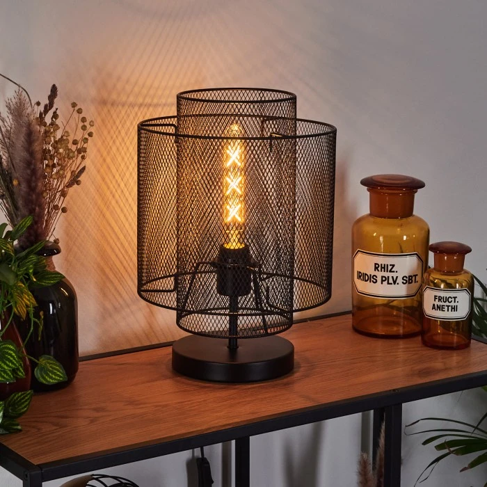 Hofstein Amsoldingen Tischleuchte Schwarz, 1-flammig 9 Hofstein Amsoldingen Tischleuchte Schwarz, 1-flammig – Bild 7