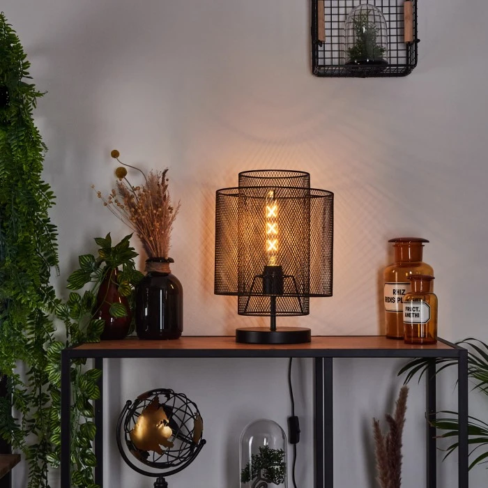 Hofstein Amsoldingen Tischleuchte Schwarz, 1-flammig 11 Hofstein Amsoldingen Tischleuchte Schwarz, 1-flammig – Bild 9