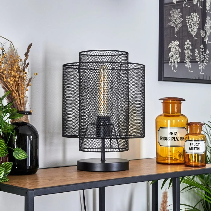 Hofstein Amsoldingen Tischleuchte Schwarz, 1-flammig 12 Hofstein Amsoldingen Tischleuchte Schwarz, 1-flammig – Bild 10