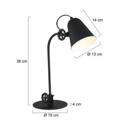 Steinhauer Anne Lighting ANNE Tischleuchte Schwarz, 1-flammig -Günstiges Tischlampen Geschäft anne lighting anne tischleuchte 1324zw 7