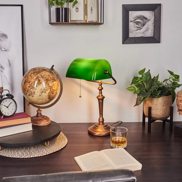 Hofstein Argyle Tischleuchte Bronze, 1-flammig 11 Hofstein Argyle Tischleuchte Bronze, 1-flammig – Bild 9