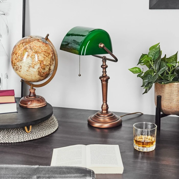 Hofstein Argyle Tischleuchte Bronze, 1-flammig 12 Hofstein Argyle Tischleuchte Bronze, 1-flammig – Bild 10