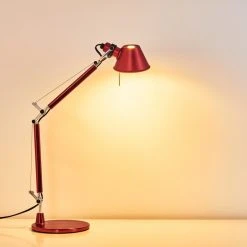 Artemide TOLOMEO MICRO Tischleuchte Rot, 1-flammig -Günstiges Tischlampen Geschäft artemide tolomeo micro tischleuchte a011810 11