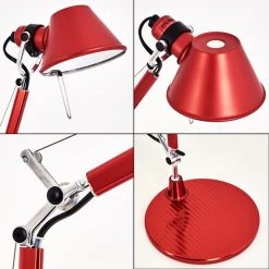 Artemide TOLOMEO MICRO Tischleuchte Rot, 1-flammig -Günstiges Tischlampen Geschäft artemide tolomeo micro tischleuchte a011810 8
