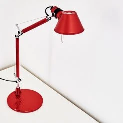 Artemide TOLOMEO MICRO Tischleuchte Rot, 1-flammig -Günstiges Tischlampen Geschäft artemide tolomeo micro tischleuchte a011810 9