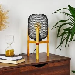 Hofstein Ateponta Tischleuchte Schwarz, Holz hell, 1-flammig 25 Hofstein Ateponta Tischleuchte Schwarz, Holz hell, 1-flammig -Günstiges Tischlampen Geschäft ateponta tischleuchte h3413319 11