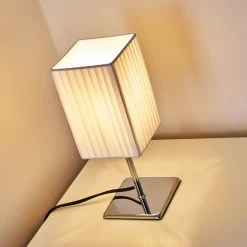 Hofstein Auman Tischleuchte Chrom, 1-flammig -Günstiges Tischlampen Geschäft auman tischleuchte h3094792 do1 2