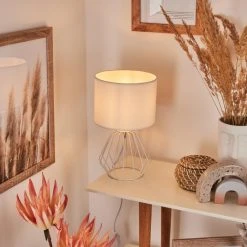 Hofstein Avon Tischleuchte Weiß, 1-flammig -Günstiges Tischlampen Geschäft avon tischleuchte h3455142 10