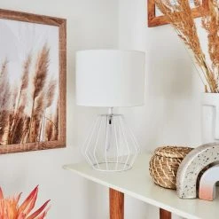 Hofstein Avon Tischleuchte Weiß, 1-flammig -Günstiges Tischlampen Geschäft avon tischleuchte h3455142 11