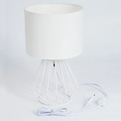 Hofstein Avon Tischleuchte Weiß, 1-flammig -Günstiges Tischlampen Geschäft avon tischleuchte h3455142 4