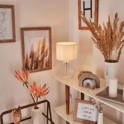 Hofstein Avon Tischleuchte Weiß, 1-flammig -Günstiges Tischlampen Geschäft avon tischleuchte h3455142 6