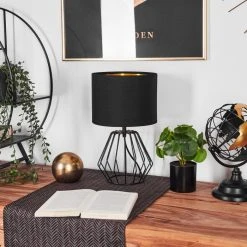 Hofstein Avon Tischleuchte Schwarz, 1-flammig -Günstiges Tischlampen Geschäft avon tischleuchte h3455463 11