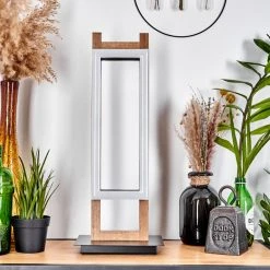 Hofstein Ayajasco Tischleuchte LED Schwarz, Holzoptik, 1-flammig -Günstiges Tischlampen Geschäft ayajasco tischleuchte h3560266 9