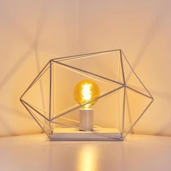 Hofstein Babol Tischleuchte Wei&szlig;, 1-flammig -Günstiges Tischlampen Geschäft babol tischleuchte h3319178 12