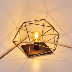 Hofstein Babol Tischleuchte Schwarz, 1-flammig -Günstiges Tischlampen Geschäft babol tischleuchte h3319192 10